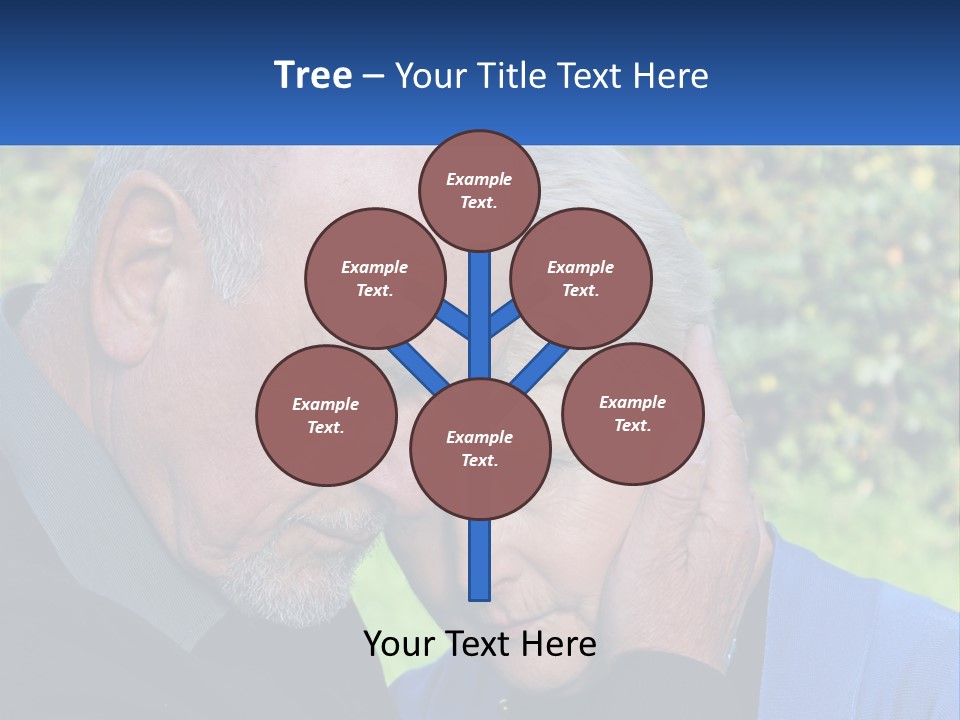 A Man And A Woman Holding Their Heads Together PowerPoint Template