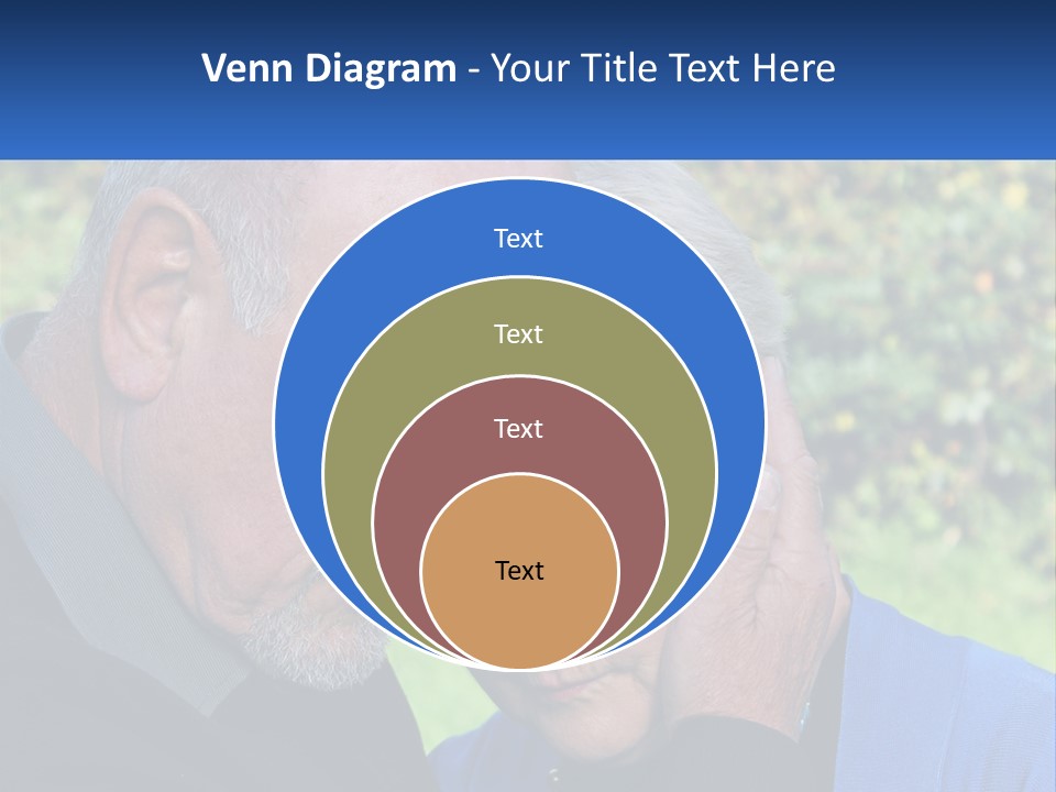 A Man And A Woman Holding Their Heads Together PowerPoint Template