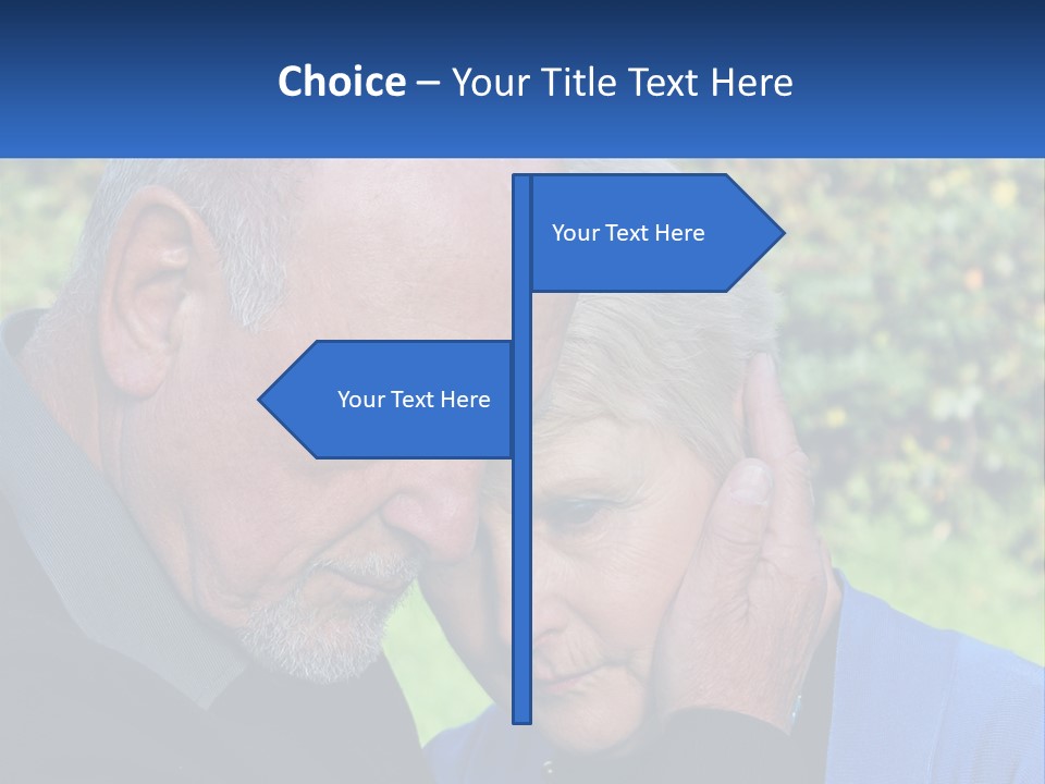 A Man And A Woman Holding Their Heads Together PowerPoint Template