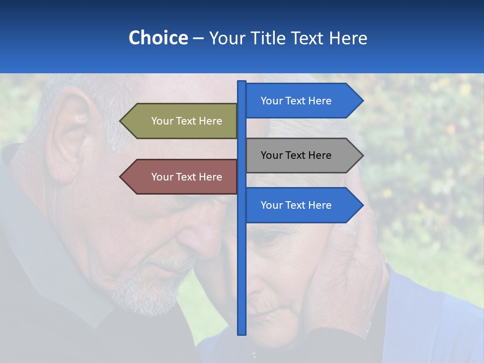 A Man And A Woman Holding Their Heads Together PowerPoint Template