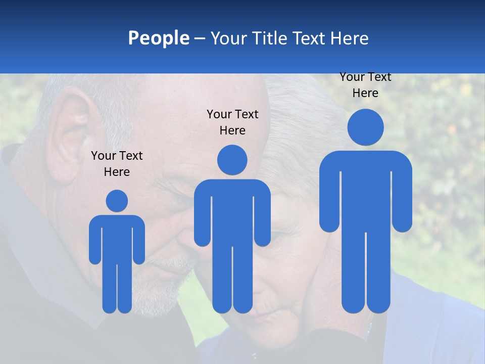 A Man And A Woman Holding Their Heads Together PowerPoint Template