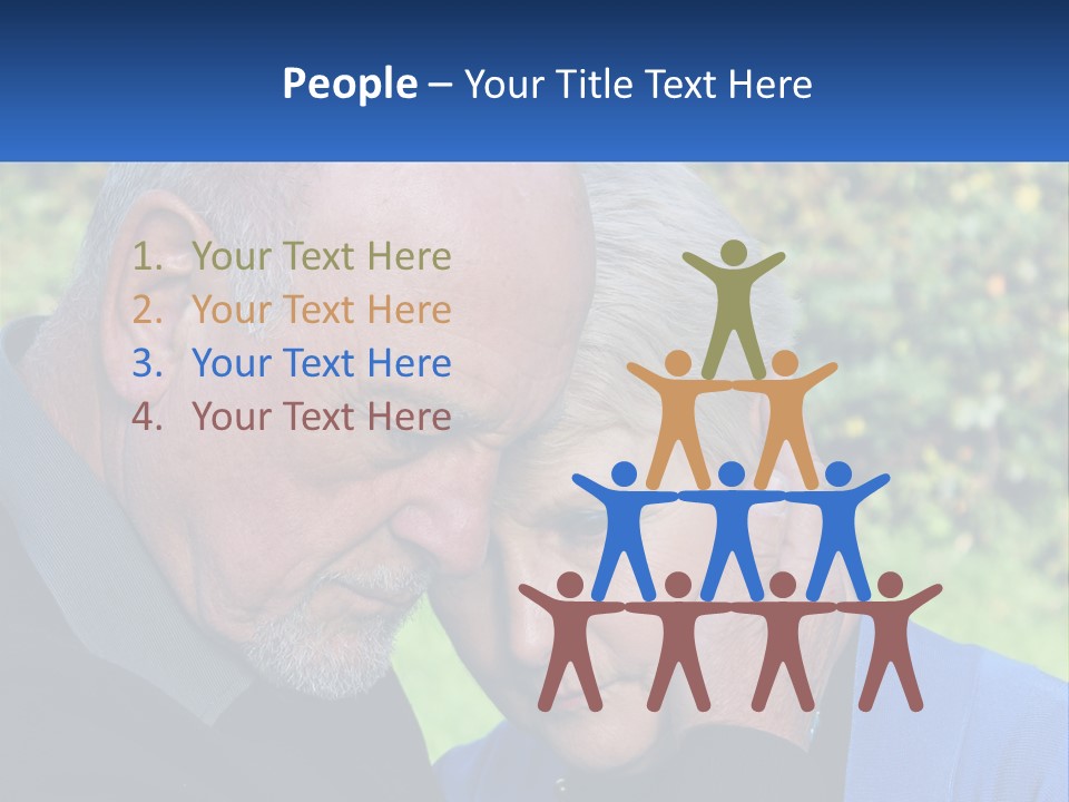 A Man And A Woman Holding Their Heads Together PowerPoint Template