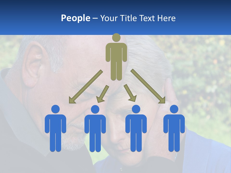 A Man And A Woman Holding Their Heads Together PowerPoint Template