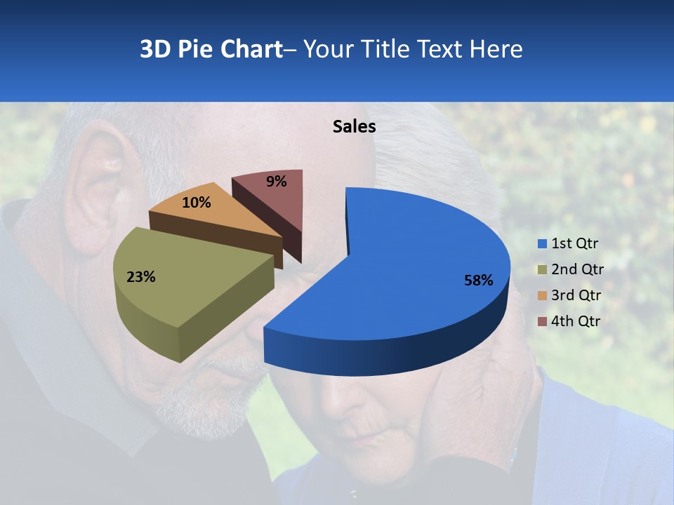 A Man And A Woman Holding Their Heads Together PowerPoint Template