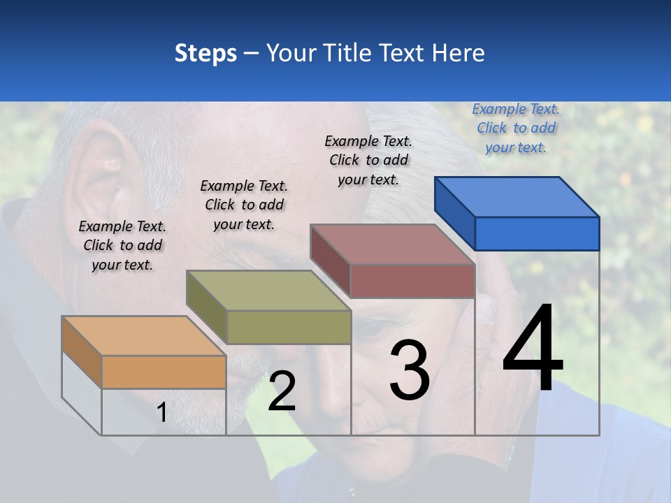 A Man And A Woman Holding Their Heads Together PowerPoint Template