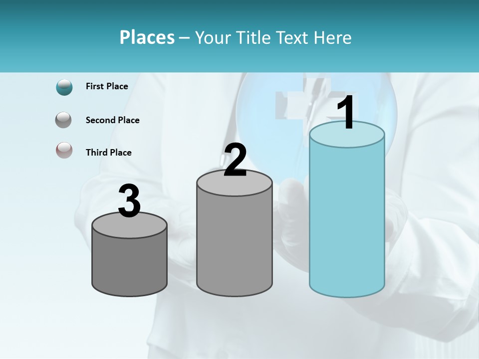 A Doctor Holding A Medical Powerpoint Presentation PowerPoint Template