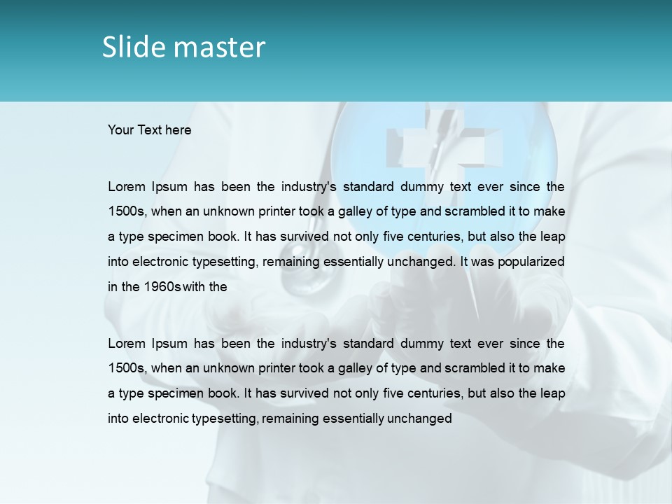 A Doctor Holding A Medical Powerpoint Presentation PowerPoint Template