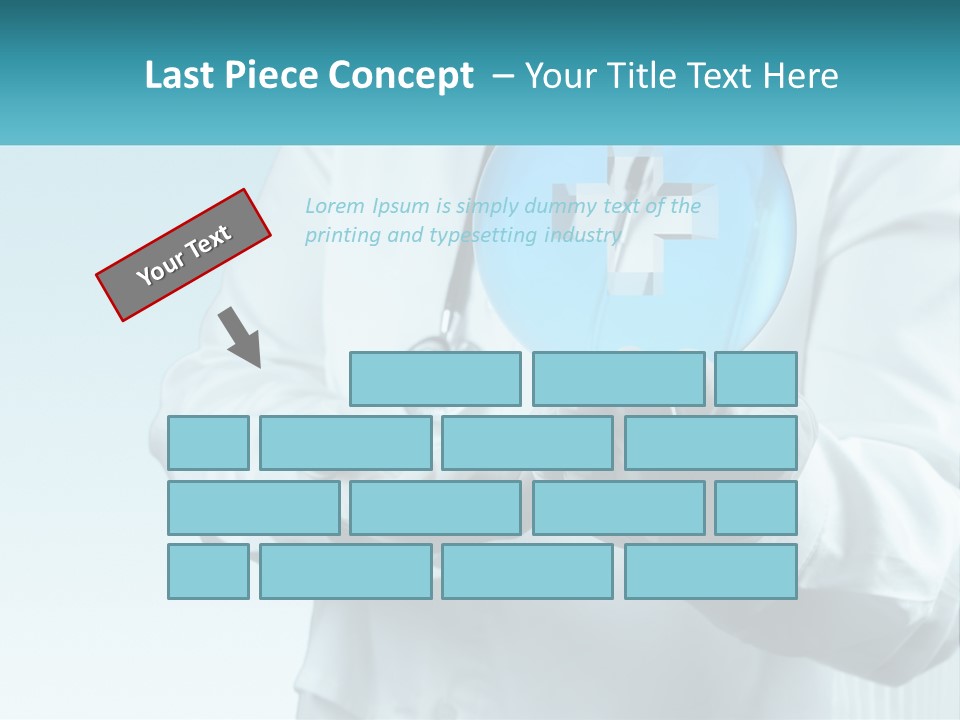 A Doctor Holding A Medical Powerpoint Presentation PowerPoint Template