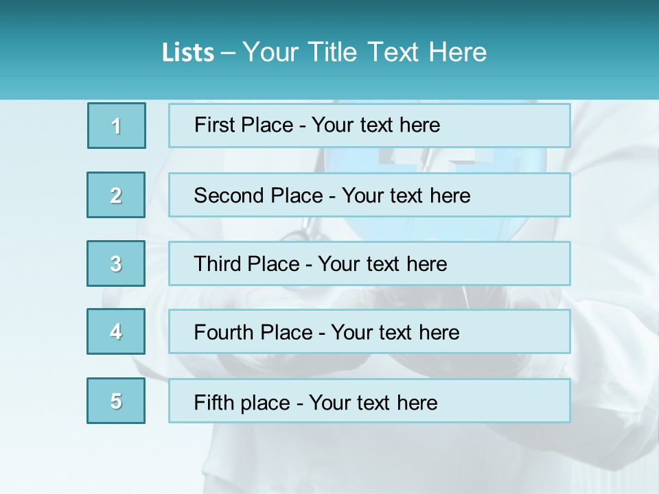 A Doctor Holding A Medical Powerpoint Presentation PowerPoint Template