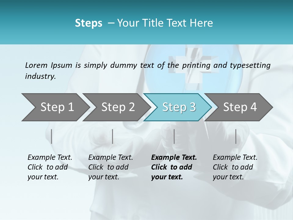 A Doctor Holding A Medical Powerpoint Presentation PowerPoint Template