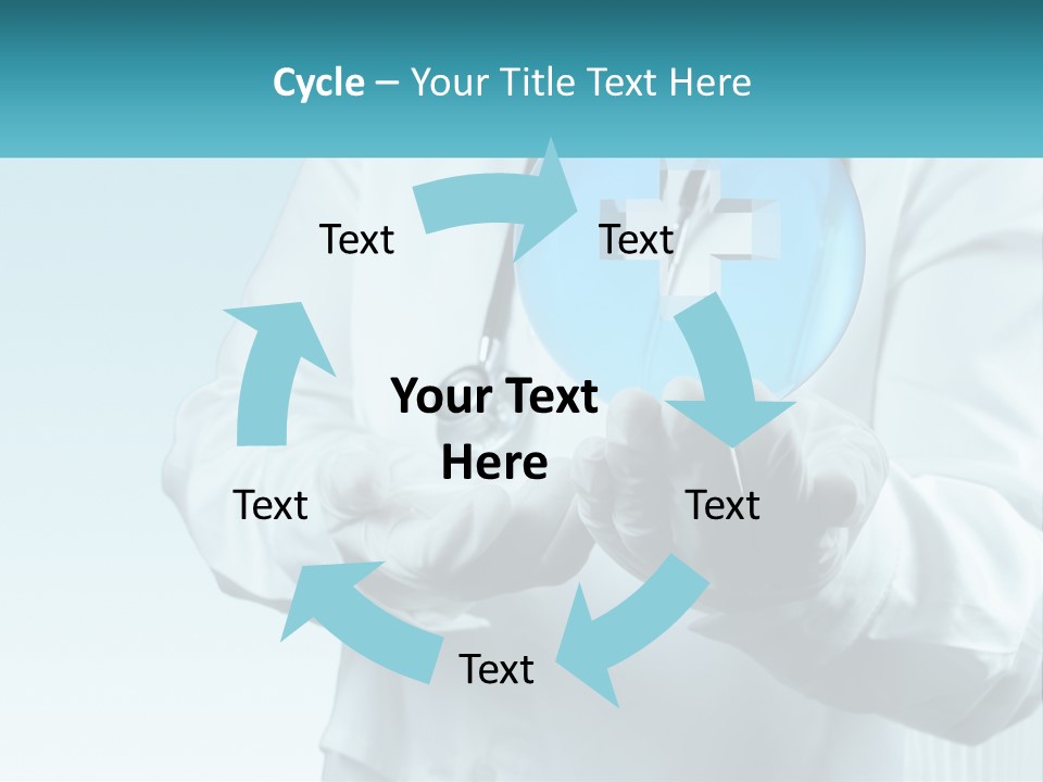 A Doctor Holding A Medical Powerpoint Presentation PowerPoint Template