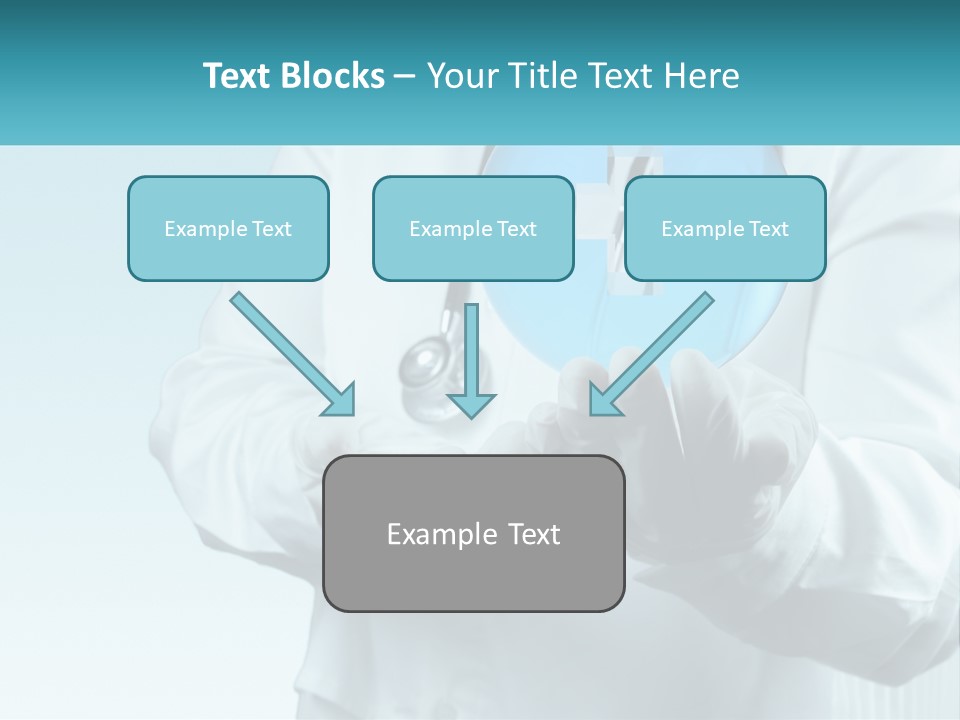 A Doctor Holding A Medical Powerpoint Presentation PowerPoint Template