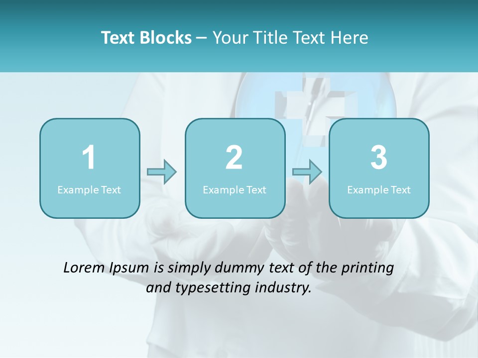 A Doctor Holding A Medical Powerpoint Presentation PowerPoint Template
