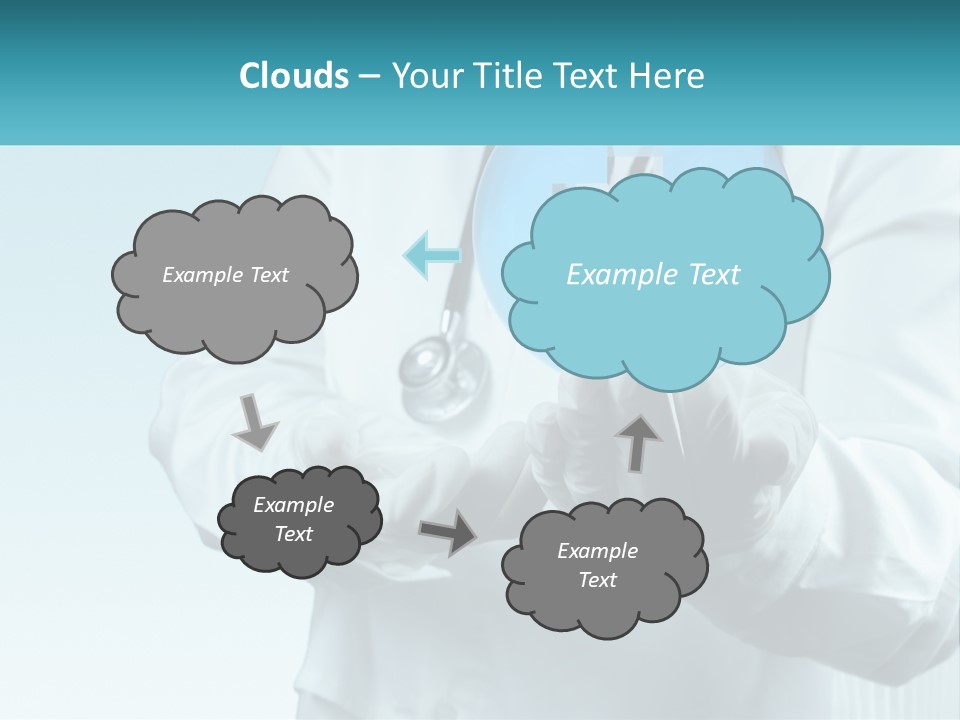 A Doctor Holding A Medical Powerpoint Presentation PowerPoint Template