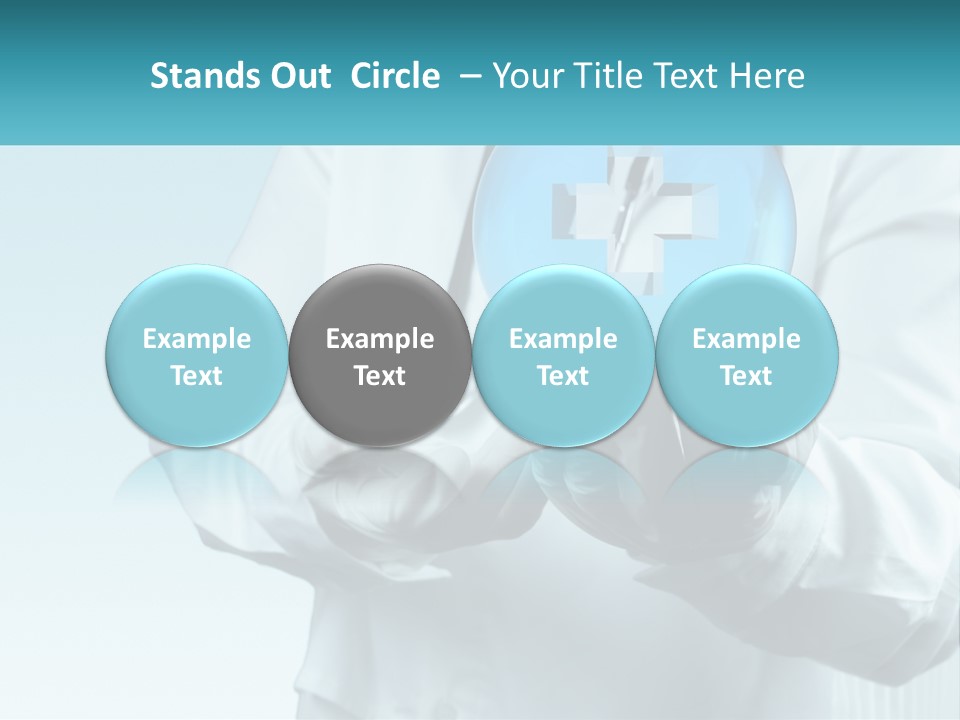 A Doctor Holding A Medical Powerpoint Presentation PowerPoint Template