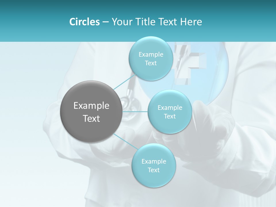 A Doctor Holding A Medical Powerpoint Presentation PowerPoint Template