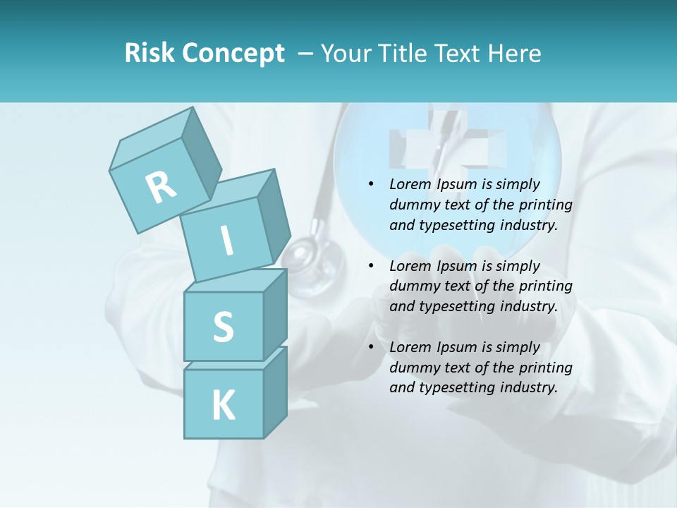 A Doctor Holding A Medical Powerpoint Presentation PowerPoint Template