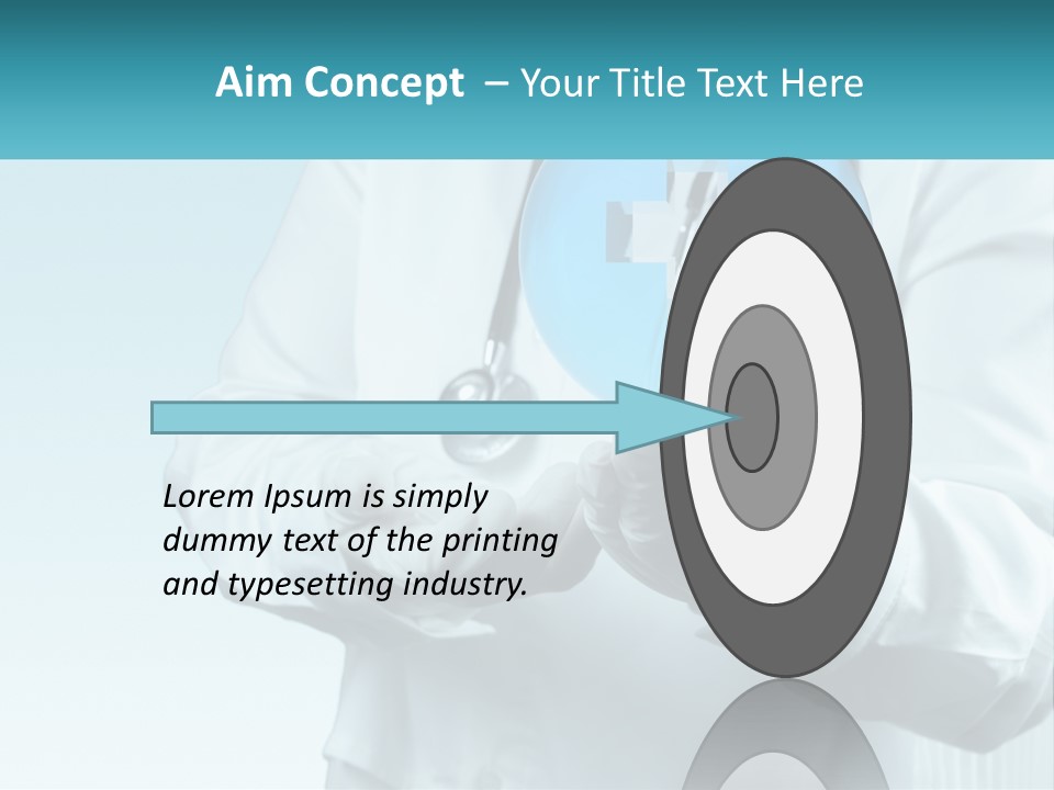 A Doctor Holding A Medical Powerpoint Presentation PowerPoint Template