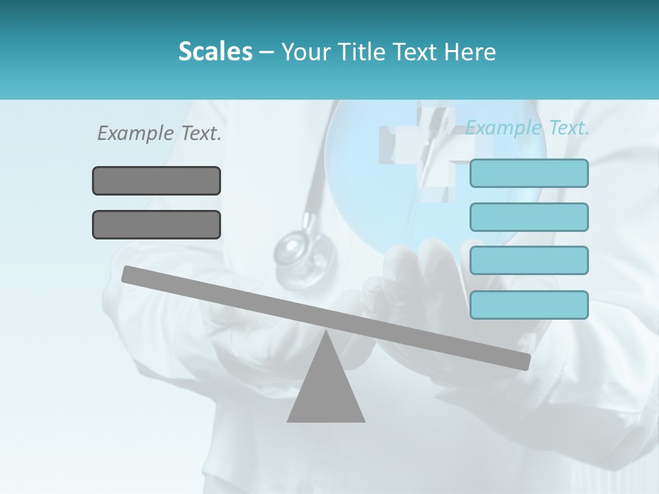 A Doctor Holding A Medical Powerpoint Presentation PowerPoint Template