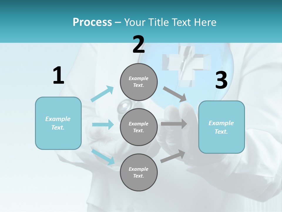 A Doctor Holding A Medical Powerpoint Presentation PowerPoint Template