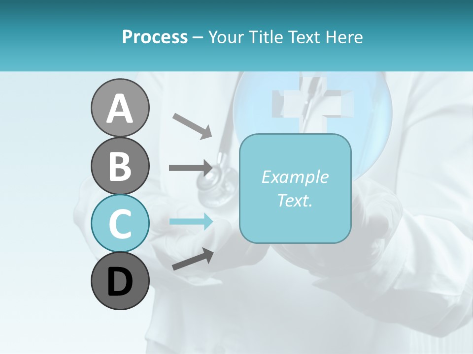 A Doctor Holding A Medical Powerpoint Presentation PowerPoint Template