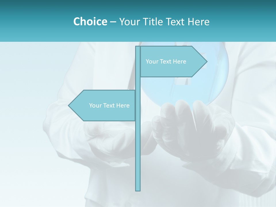 A Doctor Holding A Medical Powerpoint Presentation PowerPoint Template