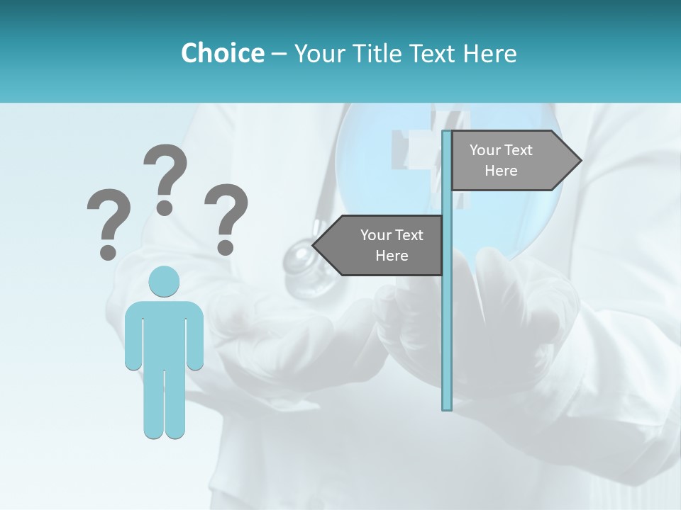 A Doctor Holding A Medical Powerpoint Presentation PowerPoint Template