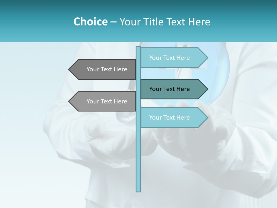 A Doctor Holding A Medical Powerpoint Presentation PowerPoint Template
