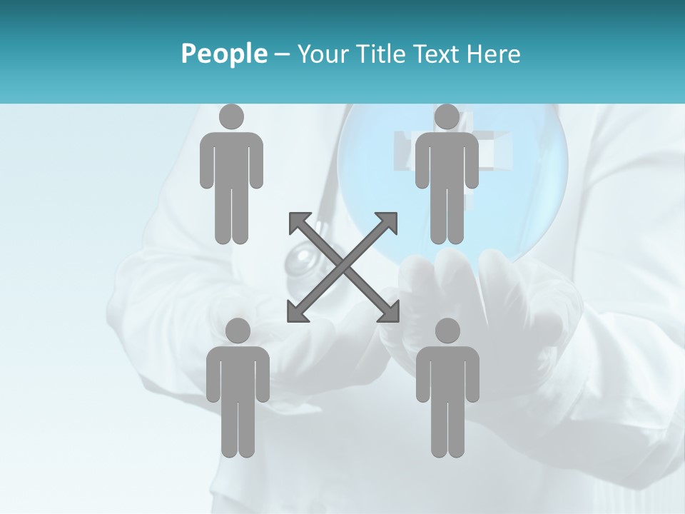 A Doctor Holding A Medical Powerpoint Presentation PowerPoint Template