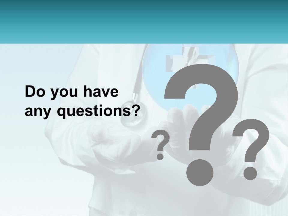 A Doctor Holding A Medical Powerpoint Presentation PowerPoint Template