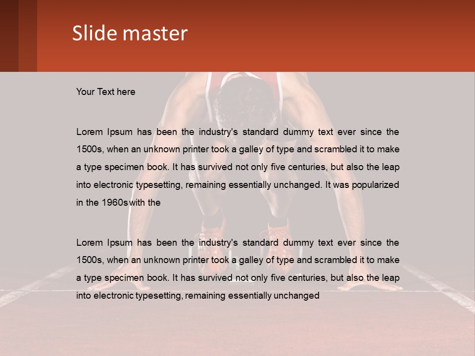 A Man Doing A Handstand On A Skateboard On A Track PowerPoint Template