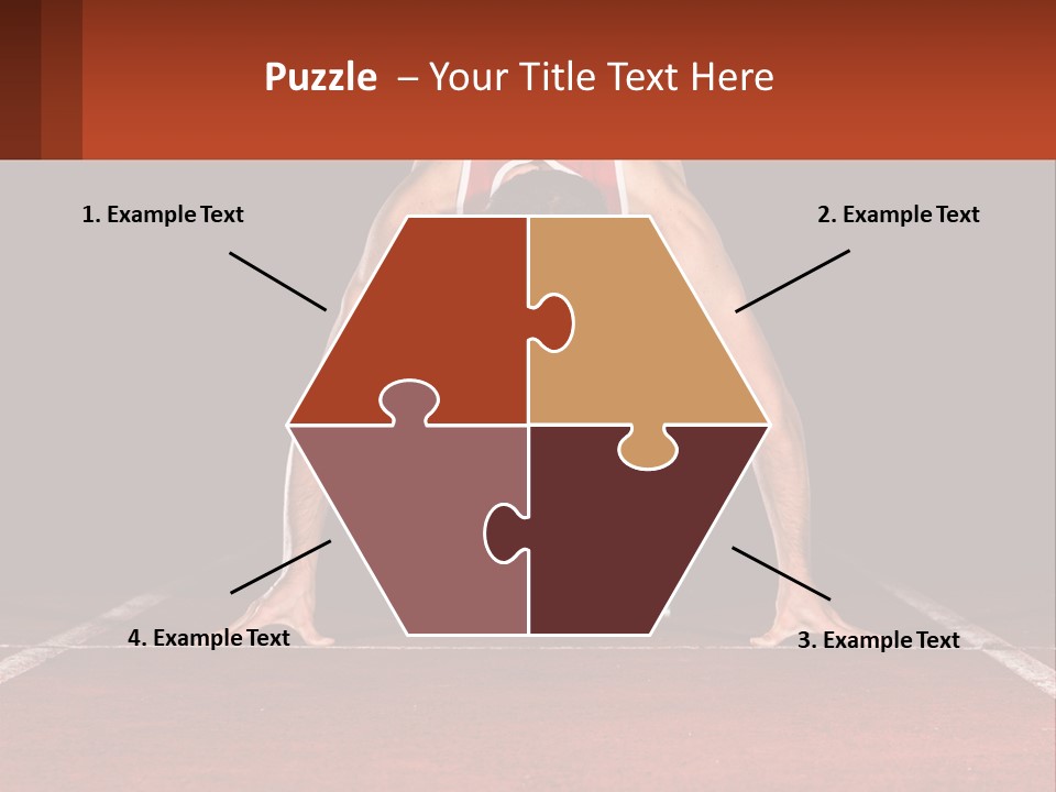 A Man Doing A Handstand On A Skateboard On A Track PowerPoint Template