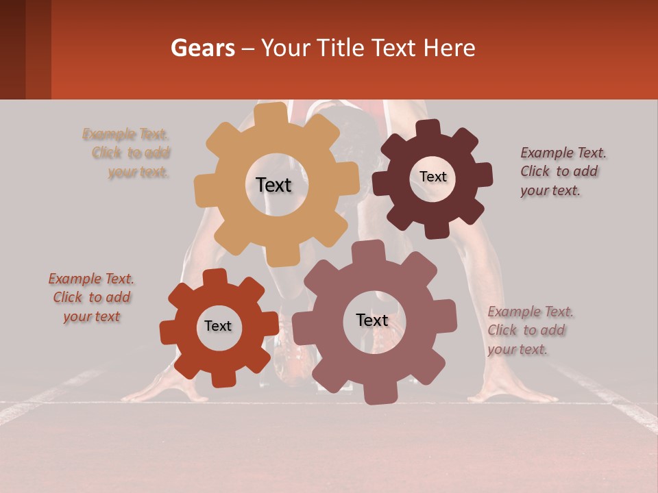 A Man Doing A Handstand On A Skateboard On A Track PowerPoint Template