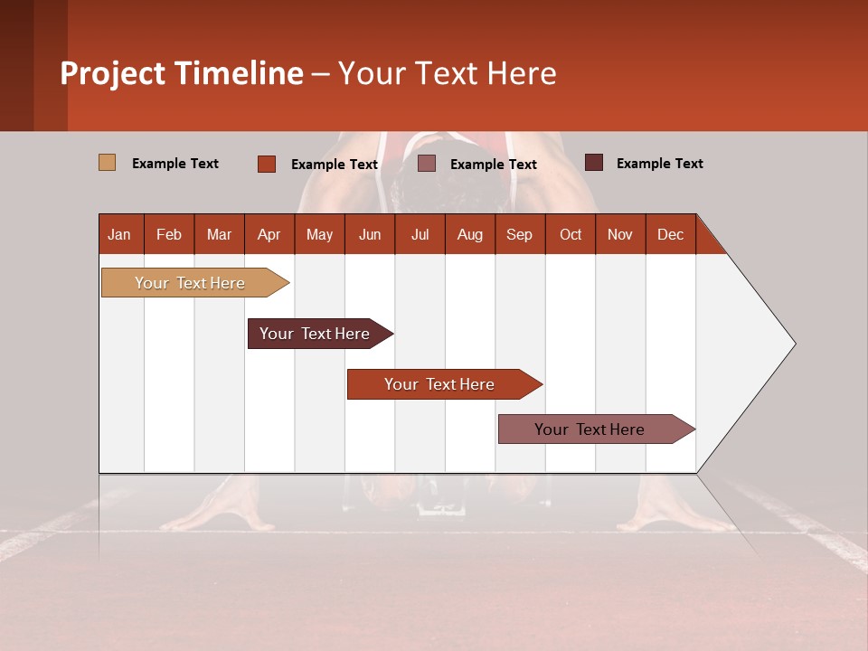 A Man Doing A Handstand On A Skateboard On A Track PowerPoint Template