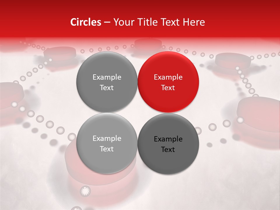 A Group Of Red Circles On A White Surface PowerPoint Template
