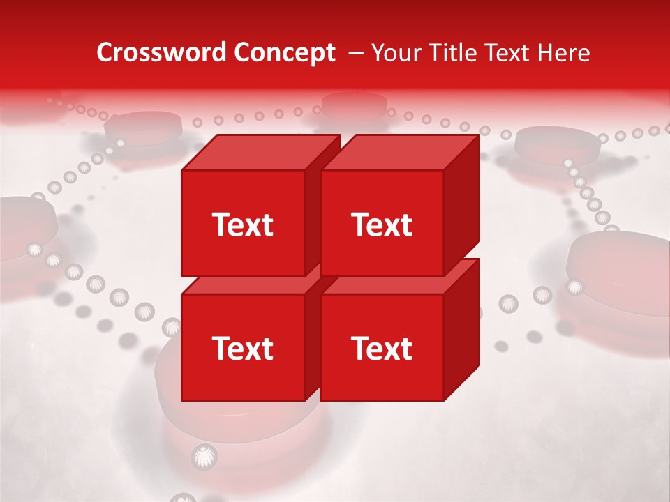 A Group Of Red Circles On A White Surface PowerPoint Template