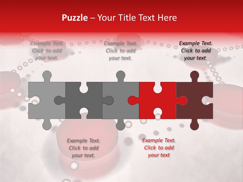 A Group Of Red Circles On A White Surface PowerPoint Template