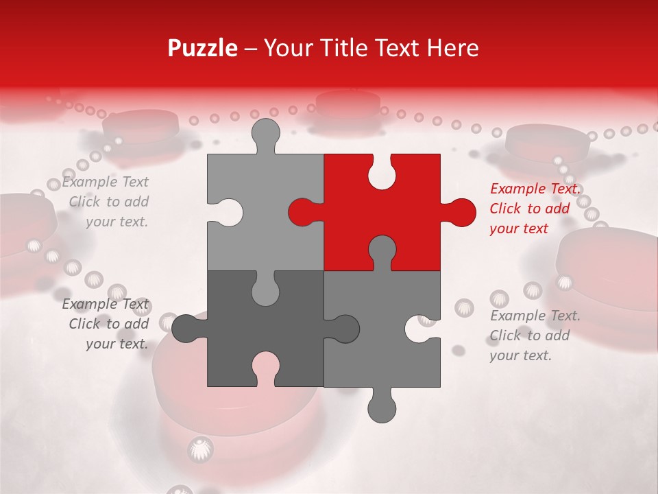 A Group Of Red Circles On A White Surface PowerPoint Template