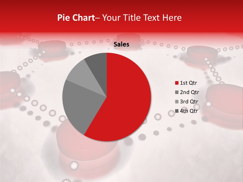 A Group Of Red Circles On A White Surface PowerPoint Template