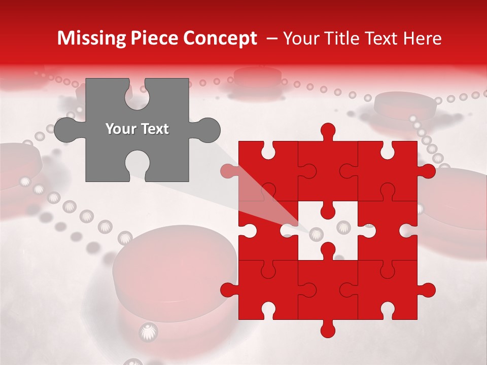 A Group Of Red Circles On A White Surface PowerPoint Template