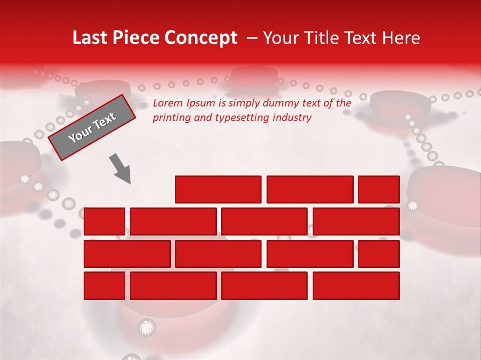 A Group Of Red Circles On A White Surface PowerPoint Template