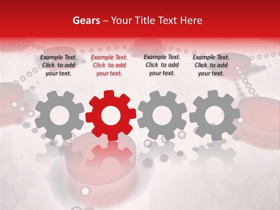 A Group Of Red Circles On A White Surface PowerPoint Template