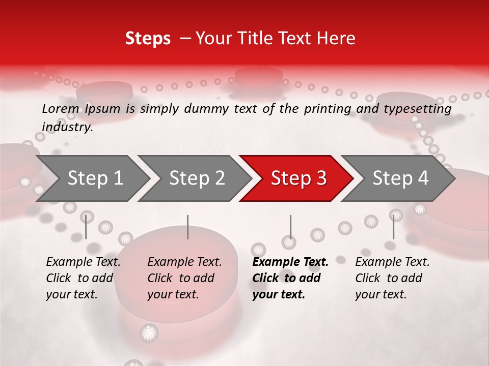 A Group Of Red Circles On A White Surface PowerPoint Template