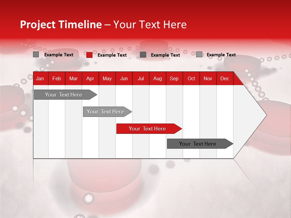 A Group Of Red Circles On A White Surface PowerPoint Template