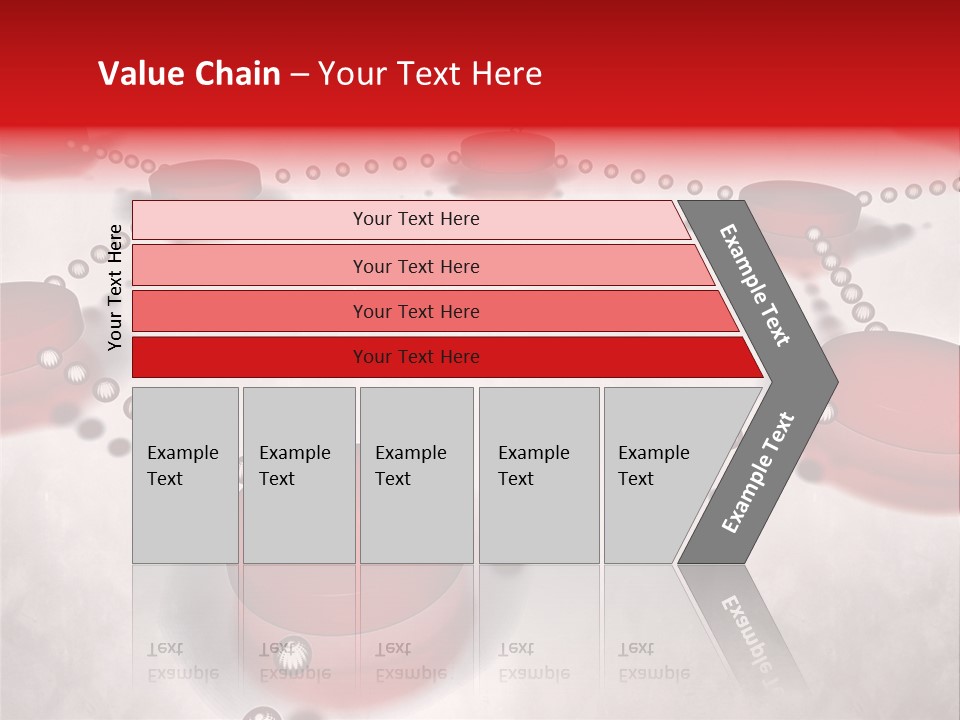 A Group Of Red Circles On A White Surface PowerPoint Template