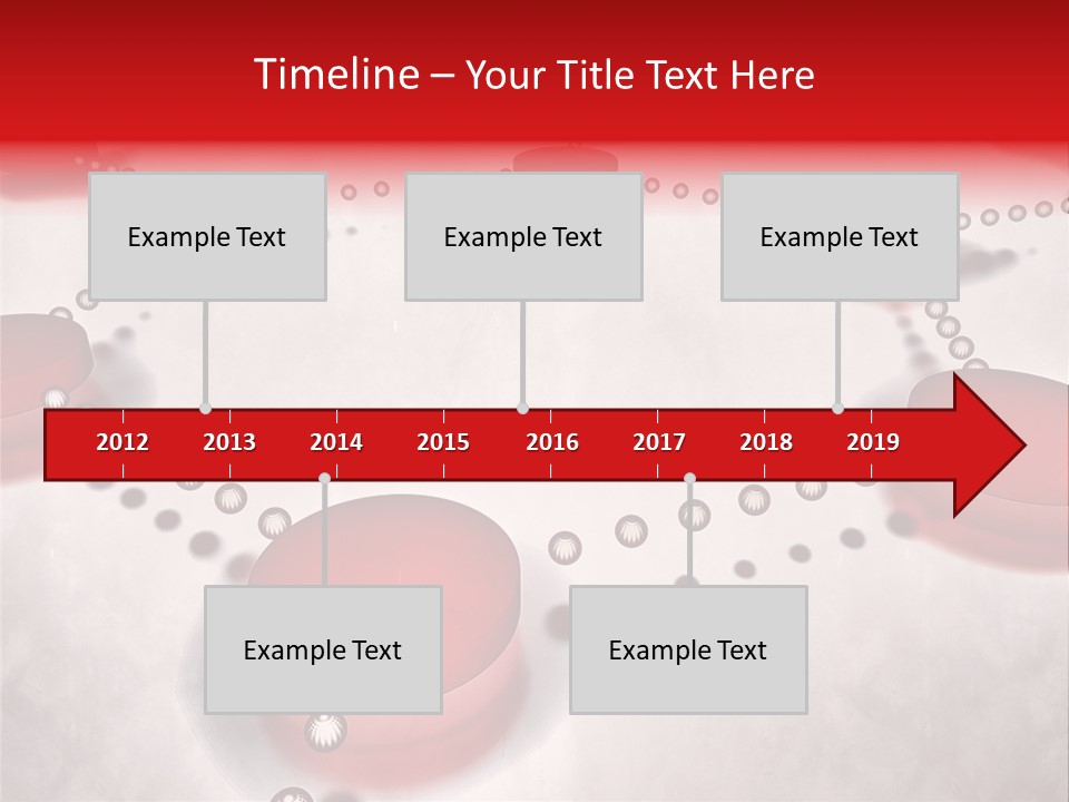 A Group Of Red Circles On A White Surface PowerPoint Template
