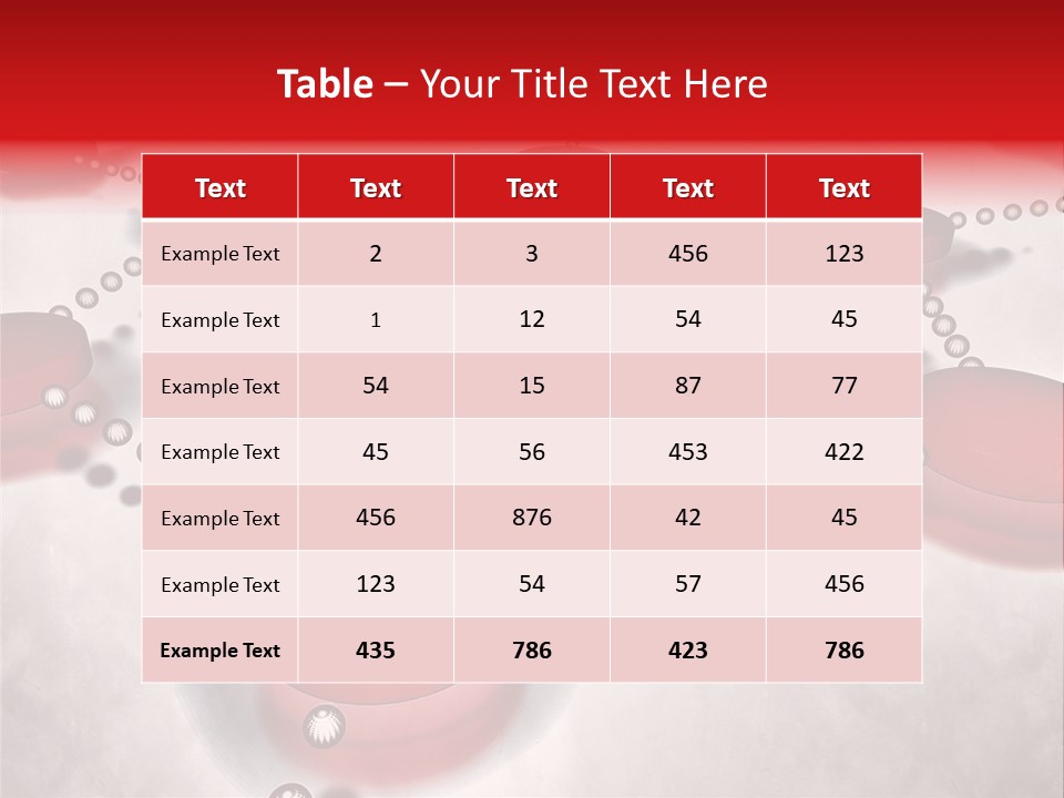A Group Of Red Circles On A White Surface PowerPoint Template
