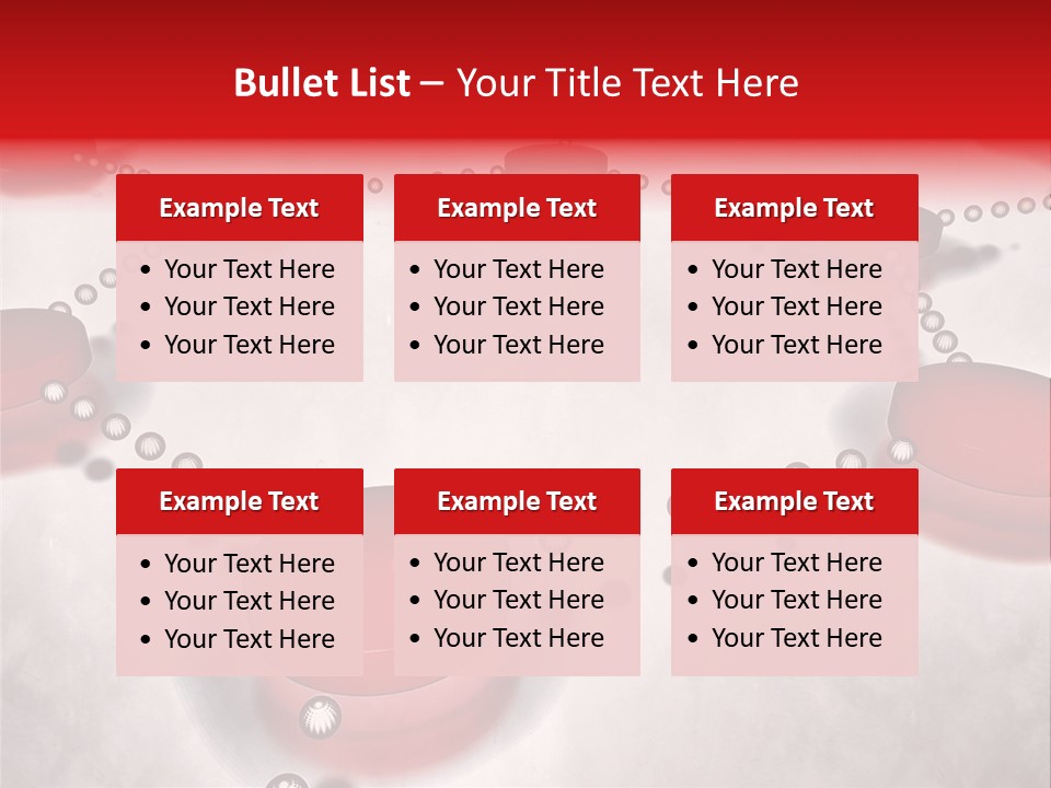 A Group Of Red Circles On A White Surface PowerPoint Template