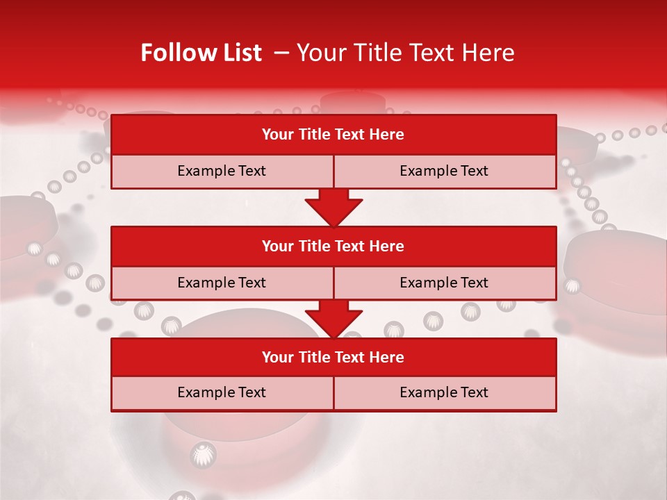 A Group Of Red Circles On A White Surface PowerPoint Template