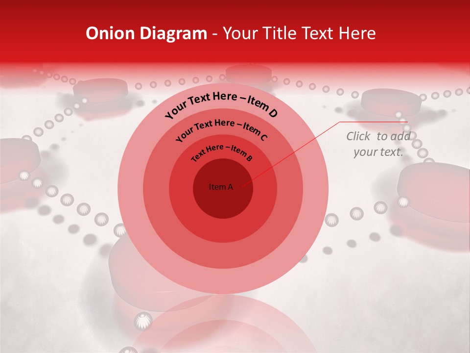 A Group Of Red Circles On A White Surface PowerPoint Template
